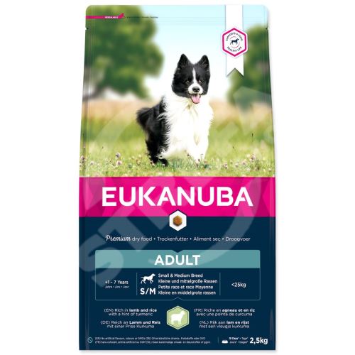 Krmivo EUKANUBA Adult Small & Medium Lamb 2,5kg