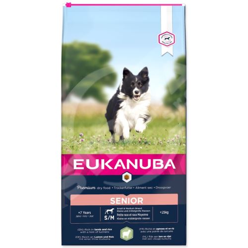 Krmivo EUKANUBA Senior Small & Medium Lamb 12kg