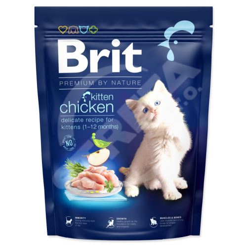 Krmivo Brit Premium by Nature Cat Kitten Chicken 300g