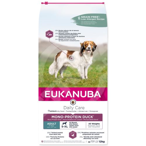 Krmivo EUKANUBA Daily Care Adult Mono Protein Duck 12kg