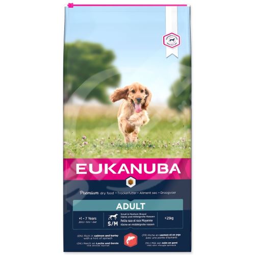 Krmivo EUKANUBA Adult Small & Medium Salmon 12kg