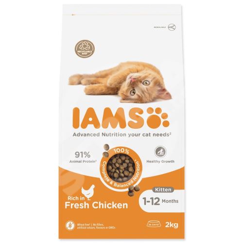 Krmivo IAMS Cat Kitten Chicken 2kg