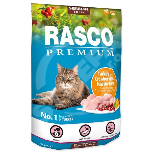 Krmivo Rasco Premium Senior krůta s brusinkou a lichořeřišnicí 0,4kg