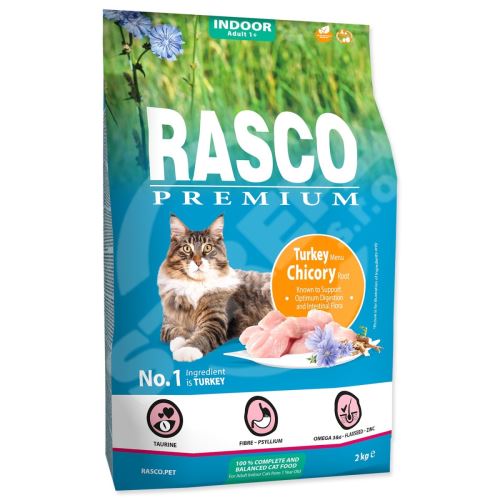 Krmivo Rasco Premium Indoor krůta s kořenem čekanky 2kg