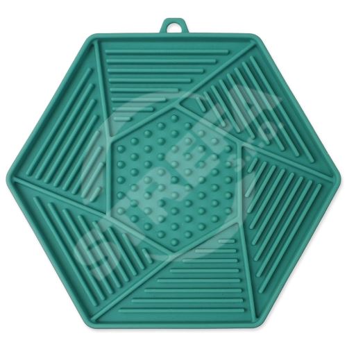 Podložka lízací Epic Pet Lick&Snack hexagon světle zelený 17x15cm