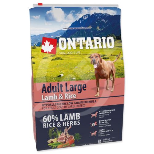 Krmivo Ontario Adult Large Chicken & Potatoes 2,25kg