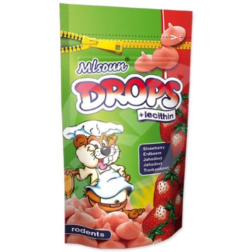 Pochoutka Dafiko Mlsoun jahodové dropsy 75g