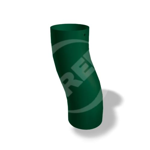 PREFA soklové koleno hliníkové Ø 100 mm, Mechově zelená RAL 6005
