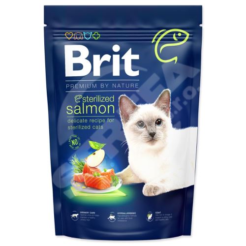 Krmivo Brit Premium by Nature Cat Sterilized Salmon 1,5kg