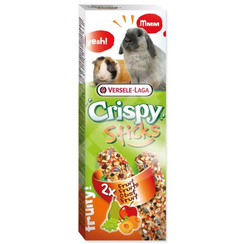 Tyčinky Versele-Laga Crispy králík a morče, s ovocem 110g 2ks