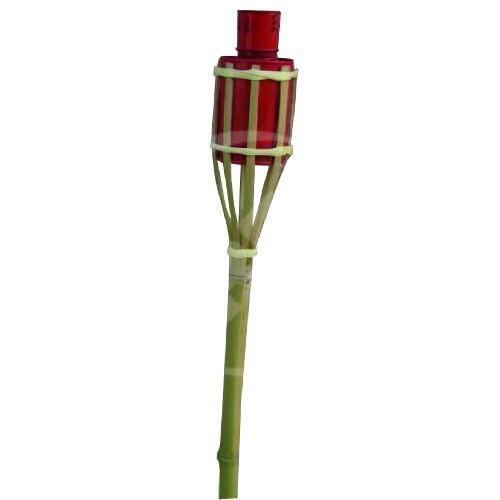 Louč bambusová 60cm, červená