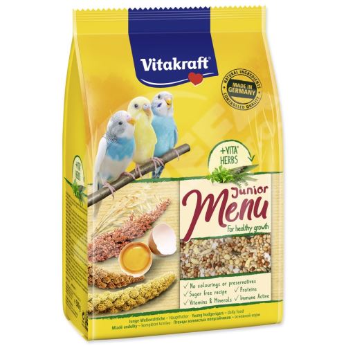 Krmivo Vitakraft Vital Menu andulka junior 500g