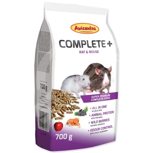 Krmivo Avicentra COMPLETE+ potkan & myš 700g