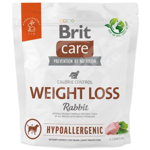 Krmivo Brit Care Dog Hypoallergenic Weight Loss Rabbit 1kg