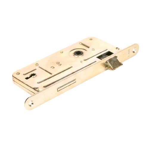 Zámek zadlabávací 548A - 90/80 P-L, bílý zinek, pro dozický klíč