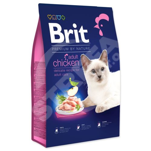 Krmivo Brit Premium by Nature Cat Adult Chicken 8kg