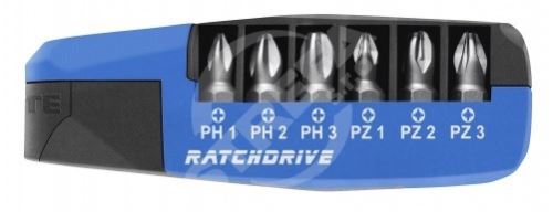 WITTE ráčna s bity RatchDrive PH/PZ / balení 1 ks