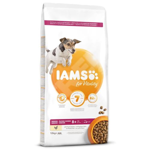 Krmivo IAMS Dog Senior Small & Medium Chicken 12kg