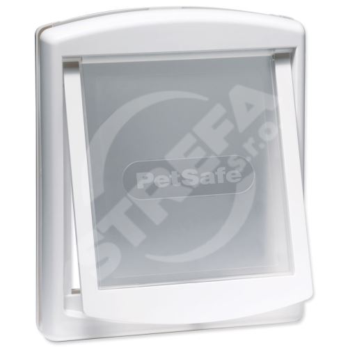 Dvířka PetSafe plastová s transparentním flapem bílá, výřez 28,1x23,7cm