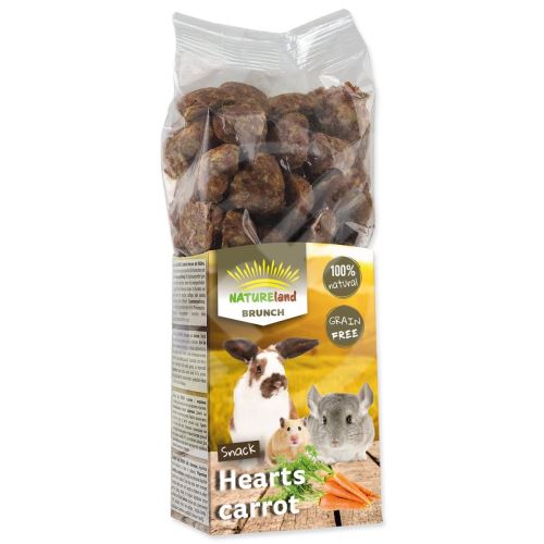 Pochoutka Nature Land Brunch srdíčka s mrkví 150g