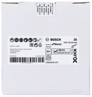 BOSCH X-LOCK Fíbrové brusné kotouče EfM systému Ø 125 mm, G 36, R444 2608619172 BOSCH X-LOCK Fíbrové brusné kotouče EfM systému Ø 125 mm, G 36, R444 2608619172