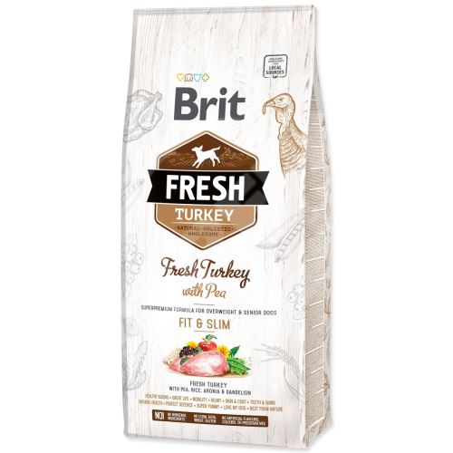 Krmivo Brit Fresh Turkey with Pea Light Fit & Slim 12kg