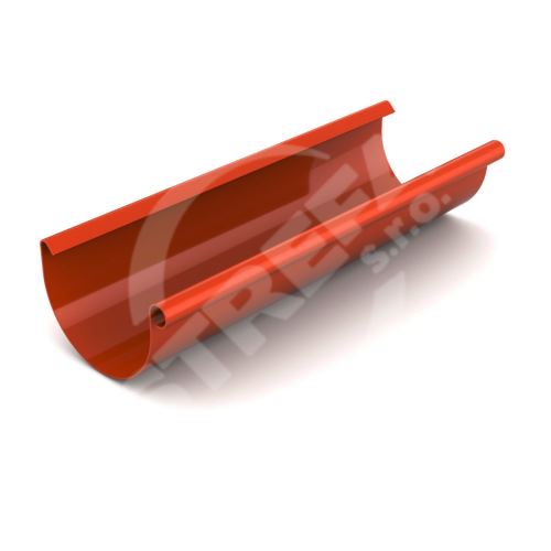 BRYZA Žľab, plastový žľab Ø 75 mm, dĺžka 3M, tehlovo červená RAL 8004