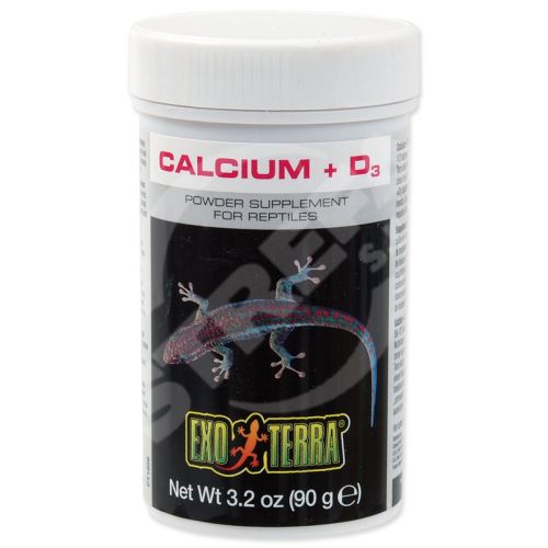 Doplňkové krmivo EXO TERRA kalcium + vitamín D3 90 g