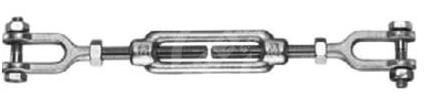 Napínák DIN 1480 s vidlicemi M10, ZB / balení 1 ks