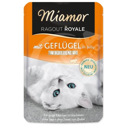 Kapsička Miamor Ragout Royale Kitten drůbež v želé 100g