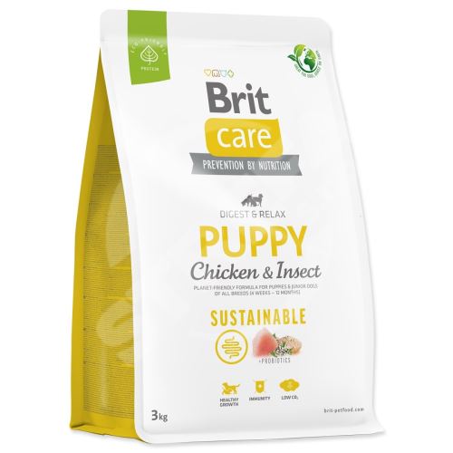 Krmivo Brit Care Dog Sustainable Puppy Chicken & Insect 3kg