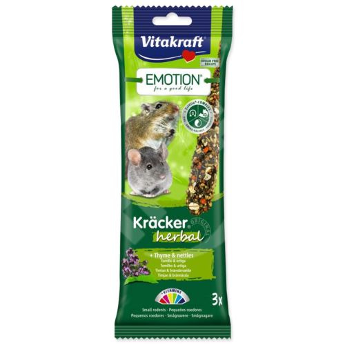 Tyčinky VITAKRAFT Emotion Kracker Herbal pro malé hlodavce 75 g
