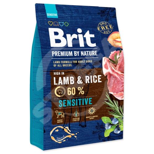 Krmivo Brit Premium by Nature Sensitive Lamb 3kg