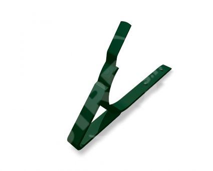 PREFA hliníkový hák pro nástřešní žlab Ø 125 mm, Mechově zelená RAL 6005