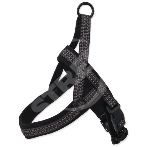 Postroj Active Dog Neoprene M/L šedý 2,5x64-80cm