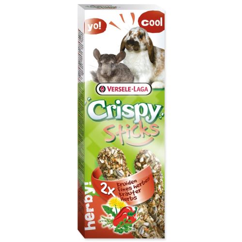 Tyčinky Versele-Laga Crispy králík a činčila, s bylinkami 110g 2ks