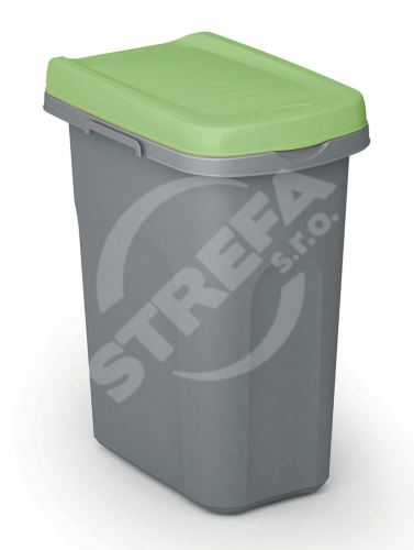 Koš na tříděný odpad HOME ECO SYSTEM, plastový, 15l, šedozelený
