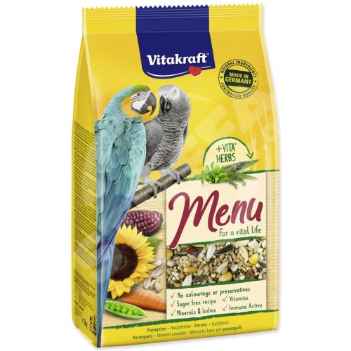 Krmivo Vitakraft Vital Menu velký papoušek 1kg