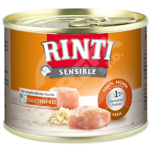 Konzerva Rinti Sensible Adult kuře a rýže 185g