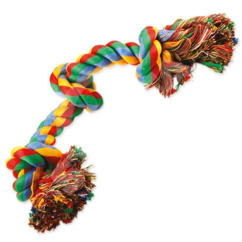 Uzel DOG FANTASY bavlněný barevný 3 knoty 40 cm 1 ks