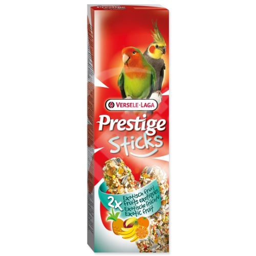 Tyčinky Prestige exotické ovoce pro střední papoušky 140 g