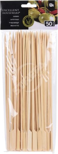 Špejle bambus 25cm grilovací s úchytem (50ks)