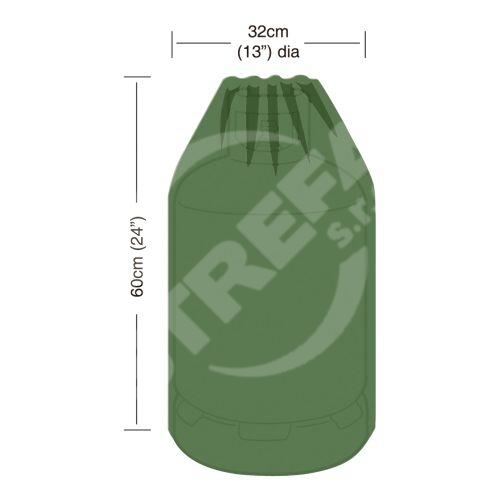 Krycí plachta na 15 kg plynovou lahev, rozměr 32x60cm (polyethylen)