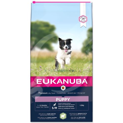 Krmivo EUKANUBA Puppy Small & Medium Lamb 12kg