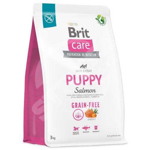 Krmivo Brit Care Dog Grain-free Puppy Salmon 3kg