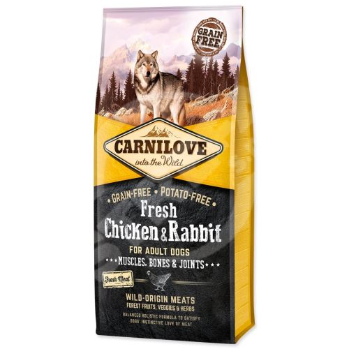 Krmivo Carnilove Dog Fresh Chicken & Rabbit 12kg