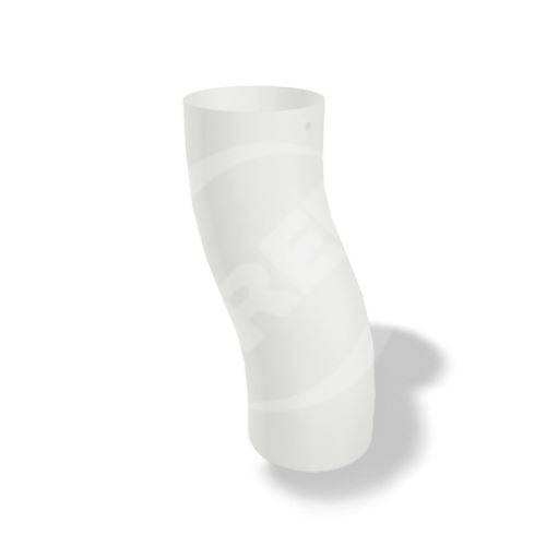 PREFA soklové koleno hliníkové Ø 100 mm, Prefa bílá P10 RAL 9002