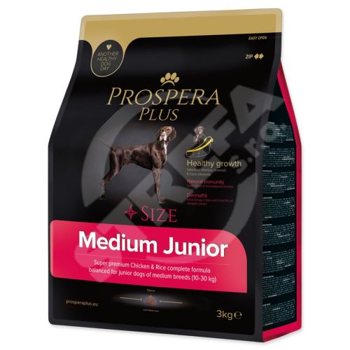 Krmivo Prospera Plus Medium Junior kuře s rýží 3kg