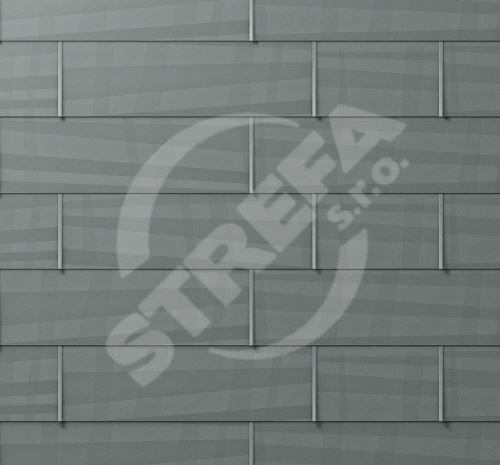 PREFA střešní/fasádní panel fx.12, 1400 x 420 mm velký hladký, Světle šedá P10 / balení 11,76 m2
