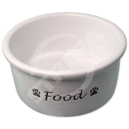 Miska Dog Fantasy keramická bílá Food 15x7cm, 600ml